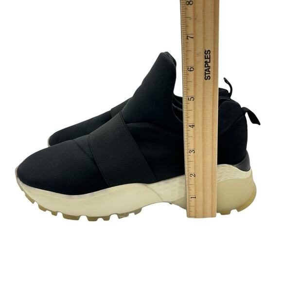 J/Slides Manic Sneakers Womens Size 8.5 Black Soft Lycra Elastic Band Comfort - Picture 7 of 10